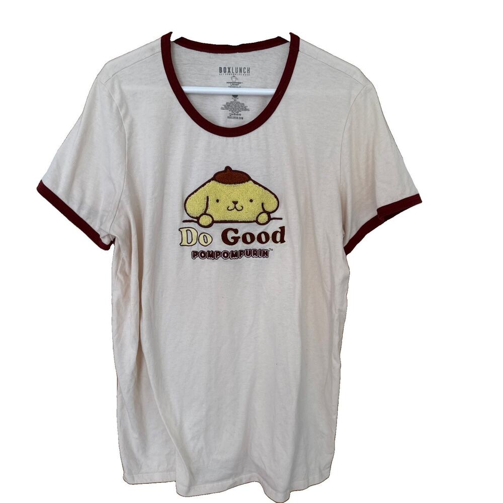 Sanrio Pompompurin “Do good” Logo Tee Shirt Womens 3x
